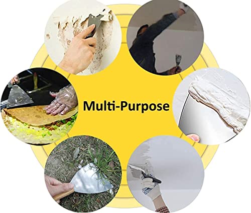 Bettomshin 1Pc Putty Knife Scrapers, 6" Carbon Steel Spackle Knife with Wooden Handle, Putty Knife Tool Set, Wallpaper Scraper, for Drywall Bettomshin