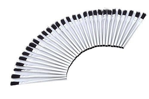 Acid/Flux Brush, Tin Ferrule, Soft Plastic Hair, 4.5 Inch Length, 5/16 Inch Width （Pack of 30 Pieces) BHD