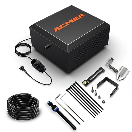 ACMER Air Assist for Laser Cutter and Engraver,Air Assist Pump Kit with Adjustable 30L/Min,for CNC Cutting and Laser Engraving,Remove Smoke and