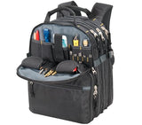 Custom Leathercraft1132 75-Pocket Tool Backpack Custom Leathercraft