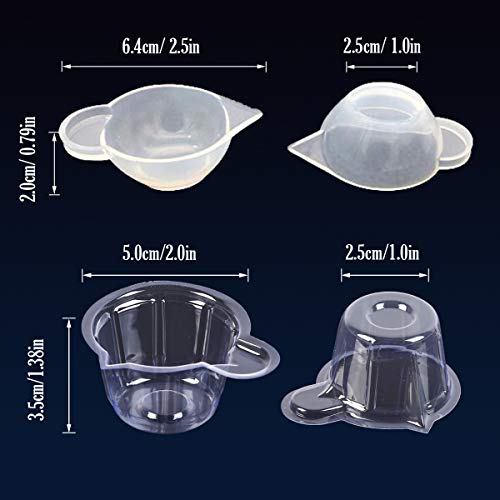 Woohome 66 PCS Epoxy Resin Tools Kit, Silicone Mold Tool Included Measuring Cup, Silicone Mixing Cups, Tweezers with Mixing Sticks, Dropping Pipette, Woohome