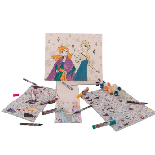 Disney Frozen Creative Coloring Canvas Painting and Activity Set for Kids, 1000+ pcs Innovative Designs
