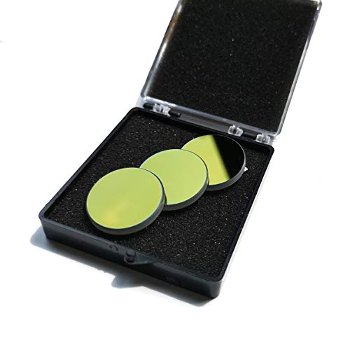 CNCOLETECH 20mm K9 Laser Mirror Coated Gold Reflective Lens for CO2 Laser Engraver 40W or 50W CNCOLETECH