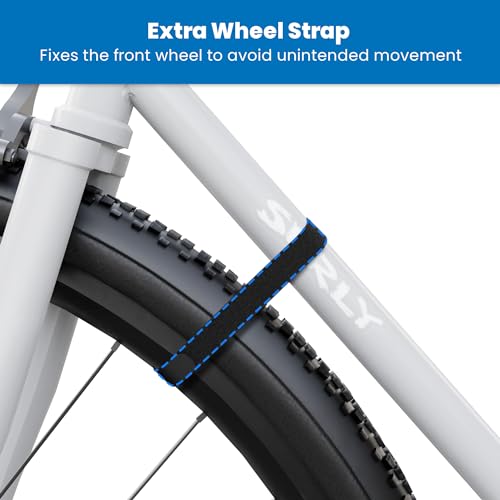 Mount-It! Bike Wall Mount Rack with Shelf and Hooks, Horizontal Indoor Bike Rack Garage Home, Space Saving Wall Mounted Hanger for a Single Road, Mount-It!