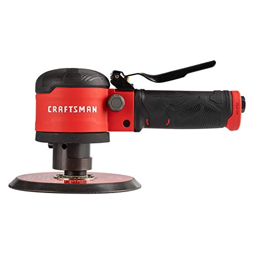 Craftsman CMXPTSG1014NB 6-inch Dual Action Air Disc Sander, Red - WoodArtSupply