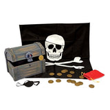 Melissa & Doug Wooden Pirate Chest Pretend Play Set Melissa & Doug