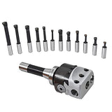 TINVHY 12-Pack Set 3 Boring Head R8 Shank 3/4 Carbide Boring Bar, Replacement for Bridgeport Milling TINVHY
