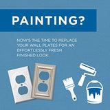 Franklin Brass Wood Square Wall Plate, Unfinished Wood Single Duplex Outlet Cover, 3-Pack, W10397V-UN-C Franklin Brass