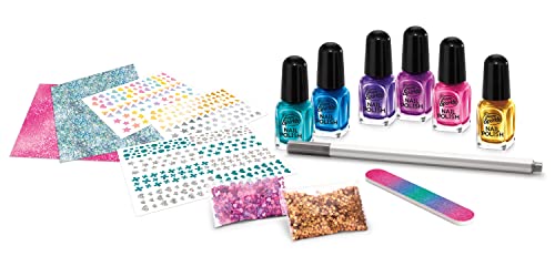 Shimmer 'n Sparkle Metallic Rainbow Nail Art Design Kit for Ages 8 and up - WoodArtSupply