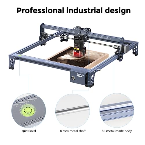5W Laser Engraver, Official Creality CR-Laser Falcon 72W Engraving & Cutting Machine, Built-in Fan Cutter for Craft Design with Wood, Acrylic, Metal,