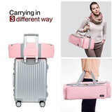 AMOIGEE Carrying Case for Cricut Explore Air 2, Cricut Maker 3, Cricut Explore 3, Pink Storage Organizer for Cricut accessories, Quilted Cricut Bag AMOIGEE