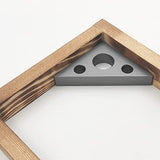 Right Angle Ruler, 45 n 90 Degree Small Aluminum Alloy Triangle Ruler with Both Imperial and Metric Scales Machinist Carpenter's Square Measuring YGFRSTO