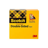 Scotch Double Sided Tape, 0.50 in. x 900 in., 1 Roll Scotch