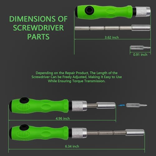SOWINOS Mini Screwdriver Set, Small Screwdriver Set, 30 Precision Screwdrivers Bit Including Torx Triangle Heads and a Case, Repair Tools Kit for SOWINOS