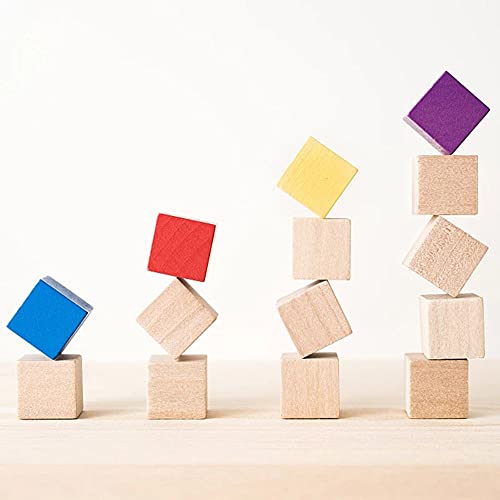 50 Pcs Wooden Cubes, Natural Wood Square Cubes Unfinished Wood Blocks, Hardwood Blocks for Puzzle Making Crafts DIY Projects(1x1x1cm) - WoodArtSupply