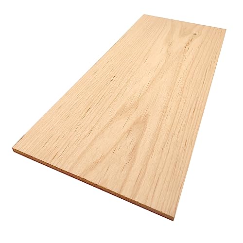 The Hardwood Edge Alder Hardwood Planks - 4-Pack Alder Wood for Unfinished Wood Crafts - 1/8’’ (3mm) 100% Pure Hardwood - Laser Engraving Blanks -