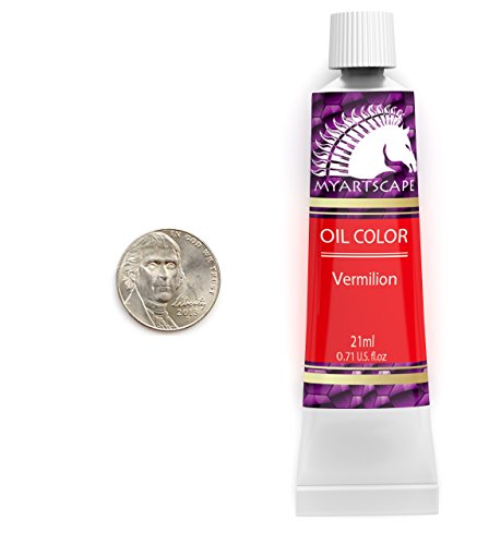 MyArtscape Oil Paint Set - 21ml x 12 Tubes - Artist Quality - Lightfast - Heavy Body - Highly Pigmented Oil-based Colors - Excellent Coverage - MyArtscape