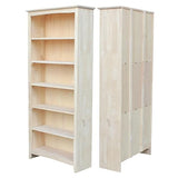 International Concepts Bookcase, 72-Inch, Unfinished IC International Concepts