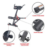 Sunny Health & Fitness Hyperextension incline,flat Roman Chair with Dip Station - SF-BH620062 , Black Sunny Health & Fitness