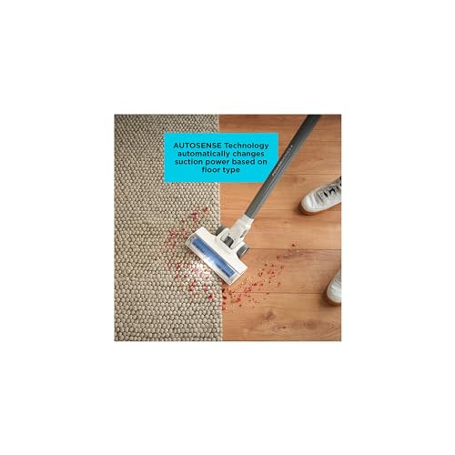 BLACK+DECKER POWERSERIES+ 16V MAX Cordless Stick Vacuum with LED Floor Lights, Lightweight, Multi-Surface, White (BHFEA420J) BLACK+DECKER