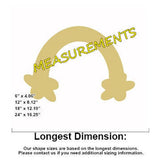 Rainbow Unfinished Cutout, Wooden Shape, PaintableMDF, Build-A-Cross Build-A-Cross