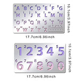 INFUNLY Metal Number Alphabet Stencils Mixed Letter Number Stencils Stainless Steel Number Alphabet Template for Painting Wood Carving Drawings INFUNLY