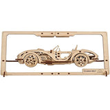 UGEARS Roadster Models Kits to Build - Innovative 2.5D Puzzles Roadster Model Car Kits to Build for Adults - Classic Muscle Car Wooden Puzzles - Car UGEARS
