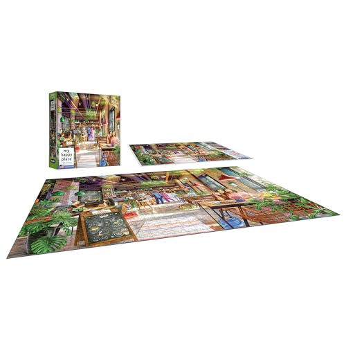 Cra-Z-Art - RoseArt - My Happy Place - Neighborhood Cafe - 750 Piece Jigsaw Puzzle - WoodArtSupply