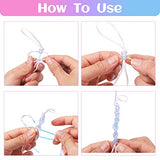 Candygirl Lanyard String, 12 Rolls Gimp String Plastic Lacing Cord Elastic String for Bracelet Keychains Boondoggle Making Kit DIY Craft Weaving Kit Candygirl