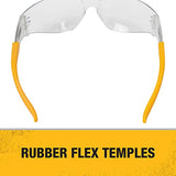 Dewalt DPG54-1D Protector Clear High Performance Lightweight Protective Safety Glasses with Wraparound Frame DEWALT