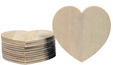 Creative Hobbies® Unfinished Wood Heart Cutout Shapes, Ready to Paint or Decorate, 3.5 Inch Wide | 12 Pack Creative Hobbies