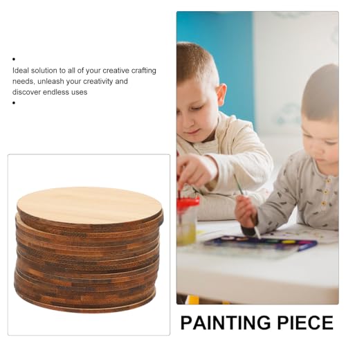 20 Pack 12 inch Wood Circles for Crafts, CertBuy Unfinished Wood Rounds Wooden Cutouts for Door Hanger, Painting Crafts, Door Design, Wood Burning, CH