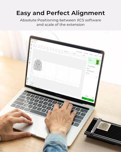 xTool F1 Slide Extension for F1 only, Expand The Laser Engraving Area to 115 * 400mm, Longer Laser Engraving and Cutting for Laser Engraver, 5 Clamps xTool