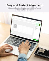xTool F1 Slide Extension for F1 only, Expand The Laser Engraving Area to 115 * 400mm, Longer Laser Engraving and Cutting for Laser Engraver, 5 Clamps xTool