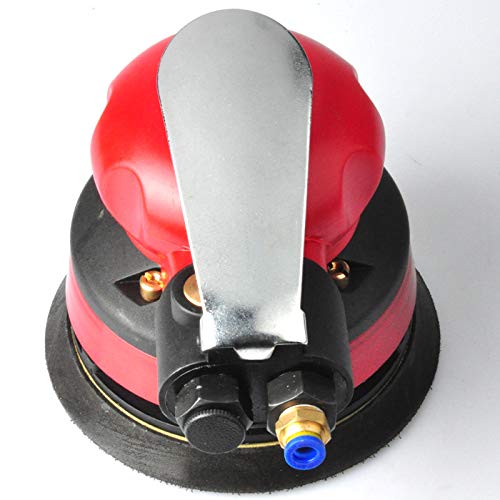 High Eagle 5'' Pneumatic Wet Orbital Sander Disc Portable Practical Air Palm Polisher Grinding Machine Kit with Inlet Joint Water Pipe High Eagle