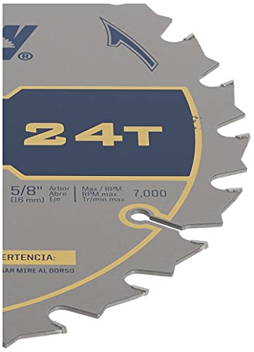 Irwin Industrial Tools 14050 8-1/4-Inch 24-Teeth 5/8" Diamond Arbor Miter and Table Saw Blade IRWIN