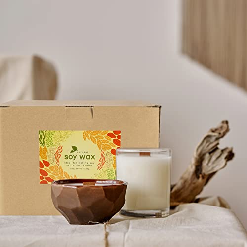 Natural Soy Wax for Candle Making 10 lb Bag Soy Wax Flakes,DIY Candle Wfmolcand