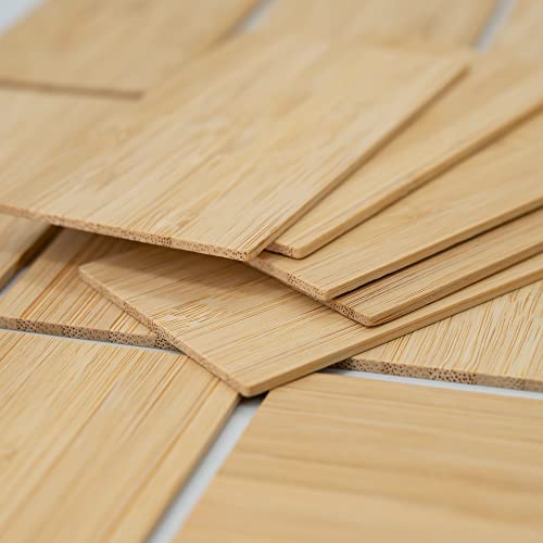 Bamboo Engraving Blanks Rectangle Bamboo Blanks Unfinished Wood Blanks 20 Pcs TFoRibbon