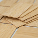 Bamboo Engraving Blanks Rectangle Bamboo Blanks Unfinished Wood Blanks 20 Pcs TFoRibbon