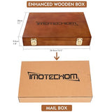 IMOTECHOM 12-Pieces Woodworking Wood Carving Tools Chisel Set with Wooden Box, Razor Sharp CR-V 60 Steel Blades IMOTECHOM