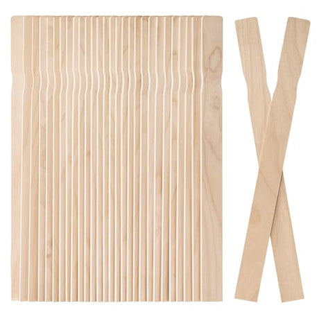 WISYOK 30 Pack 12 Inch Paint Stir Sticks - Wooden Paint Sticks for Mixing, Large Popsicle Sticks for Crafts, Paint Stirrers for Epoxy Resin, Garden WISYOK