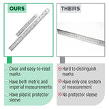 Mr. Pen Steel Rulers, 6 inch and 12 inch Metal Rulers, Pack of 2 Mr. Pen