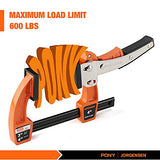 Jorgensen 4-inch Bar Clamp Set, Bar Clamp for Woodworking, Quick Release Gear Clamp with 600 lbs Load Limit - 2 Pack Jorgensen