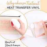 Tintnut Boho Color Heat Transfer Vinyl - 18 Sheets 12 X10 Inche Neutral Tone Brown HTV Vinyl Aqua Iron On Vinyl Beige/Brown/Tan/Light Lilac HTV for Tintnut