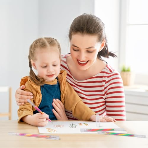 LIULIUCAI 12 Pack Mixing of 3 Colors Rainbow Gel Pens Color Changing Ballpoint Pen Glitter Pen Set for Adults Coloring Books Drawing Doodling LIULIUCAI