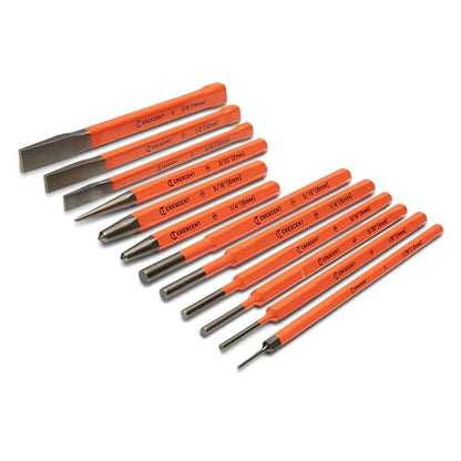 Crescent 12 Piece Set, Punch & Chisel - CPCCHS12 - WoodArtSupply