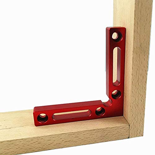 90 Degree Aluminium Alloy Positioning Squares, 4.7" x 4.7" Clamping Square, Right Angle Clamps Woodworking Carpenter Tool for Clamping to Boxes, - WoodArtSupply