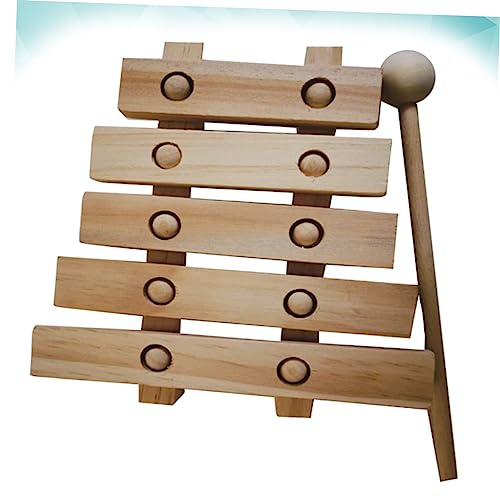 Toyvian Unfinished Xylophone DIY Painting Toy Xylophone Toys Unfinished Painting Toy Wooden Bamboo Crafts