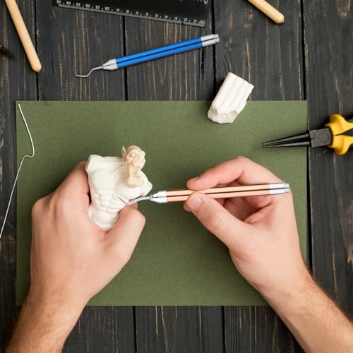 2pcs Weeding Pen for Vinyl, Craft Weeding Tool with Led Light 2 Styles Pin and Hooks Vinyl Tool Kit for DIY Paper Iron on Projects Silhouettes PEUTIER