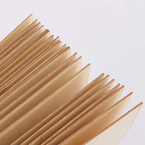 KOHAND 100 PCS 6 x 4 Inch Wooden Sheets, Unfinished Rectangle Wood Pieces, Blank Wooden Cutouts for Crafts DIY Arts KOHAND